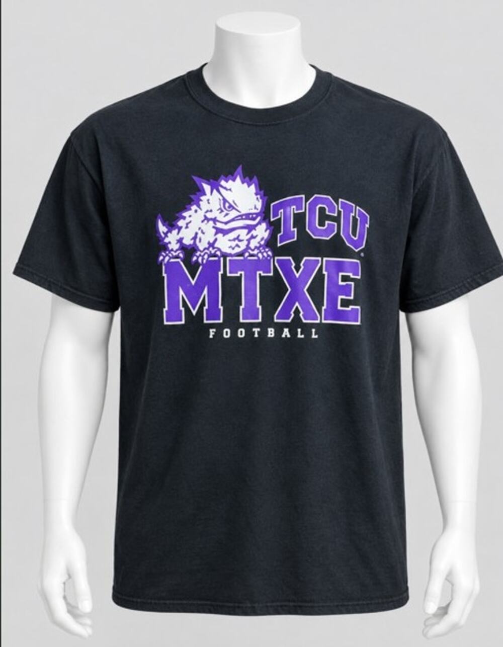 TCU MTXE Football Shirt Mens XL Gildan Horned Frogs Navy Pre Owned